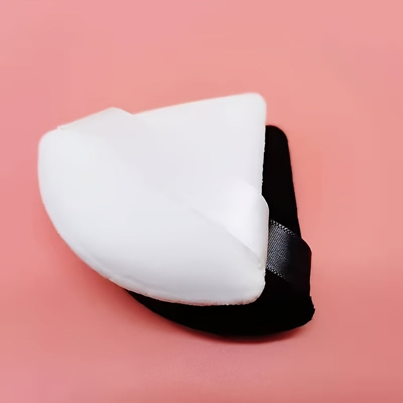 Soft Triangle Powder Puff – Velour Makeup Sponge Tool - Clickilix