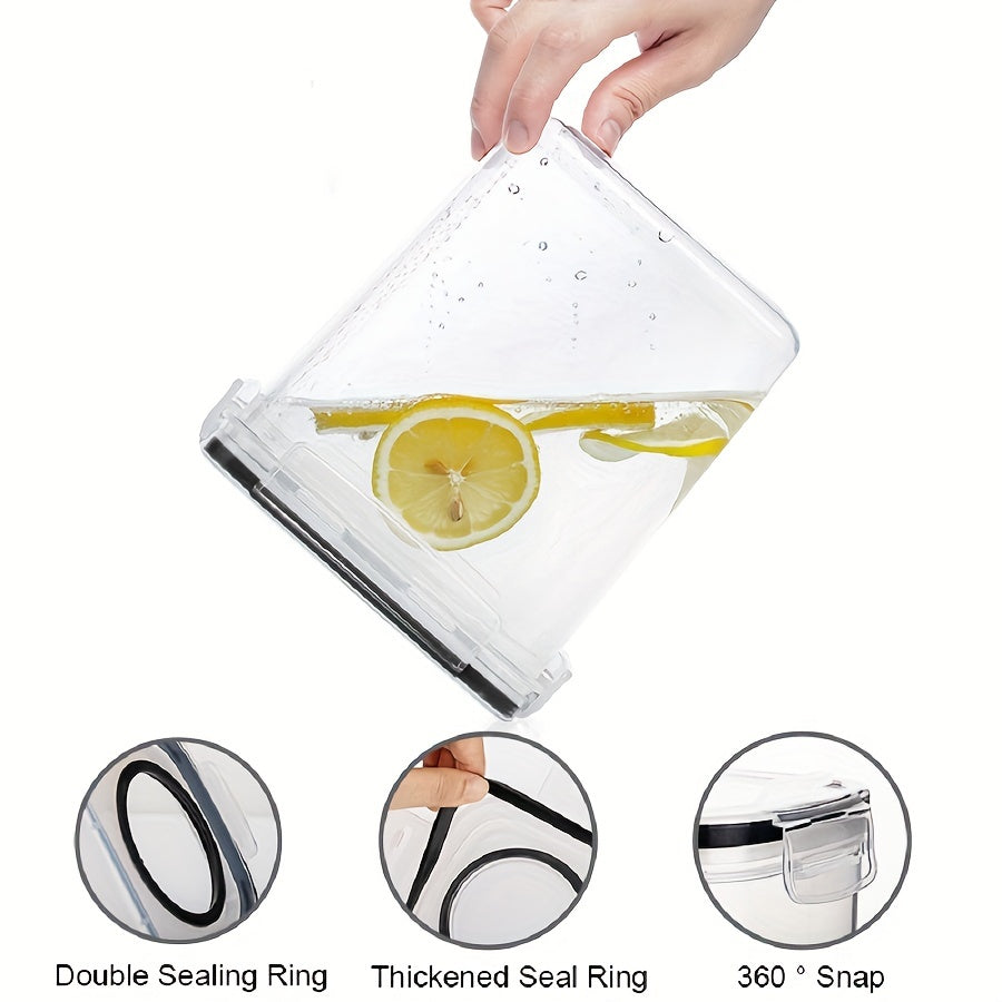 4-Pack Airtight Cereal Storage Containers with Labels - Clickilix
