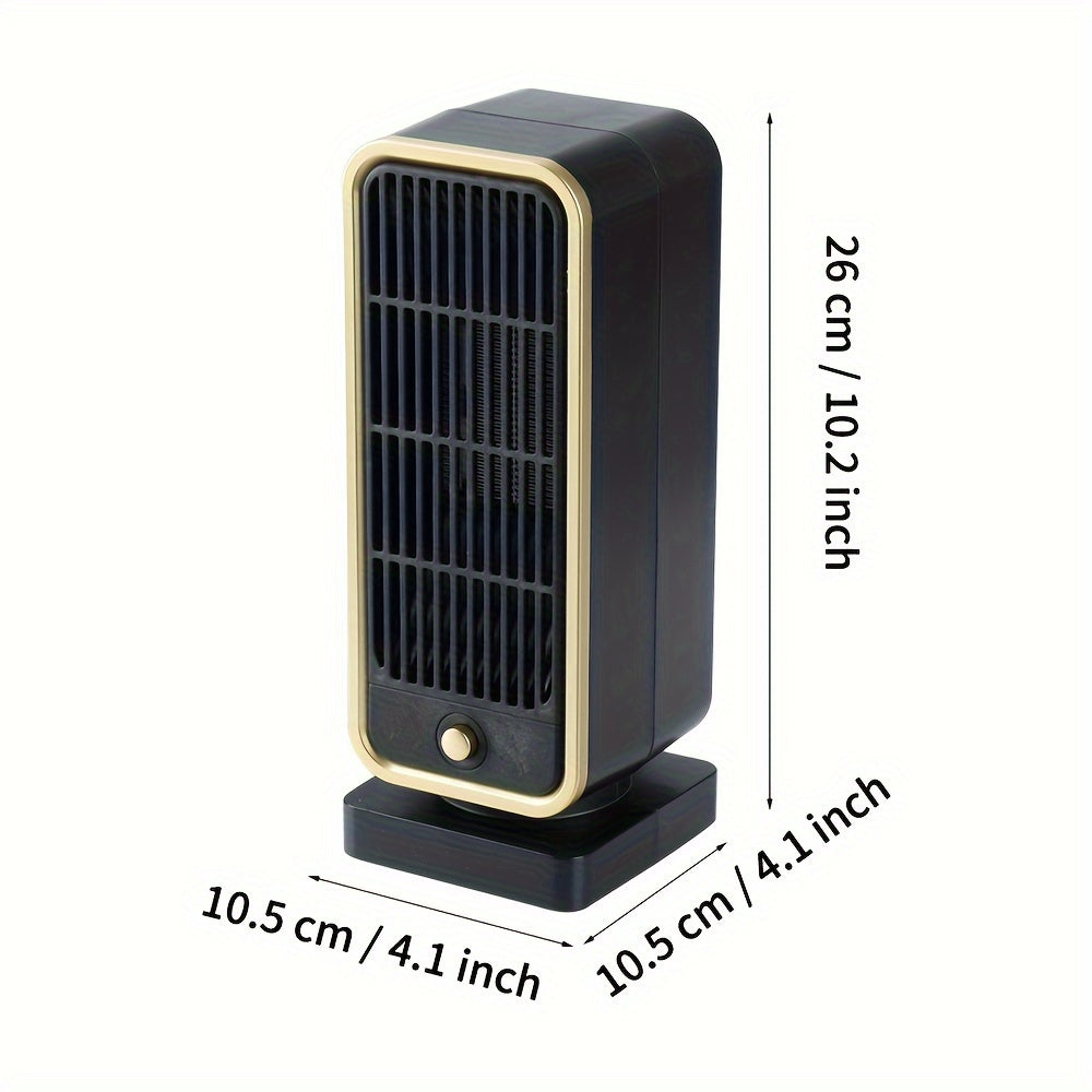 500W Portable Ceramic Heater with Thermostat – Quiet & Safe - Clickilix