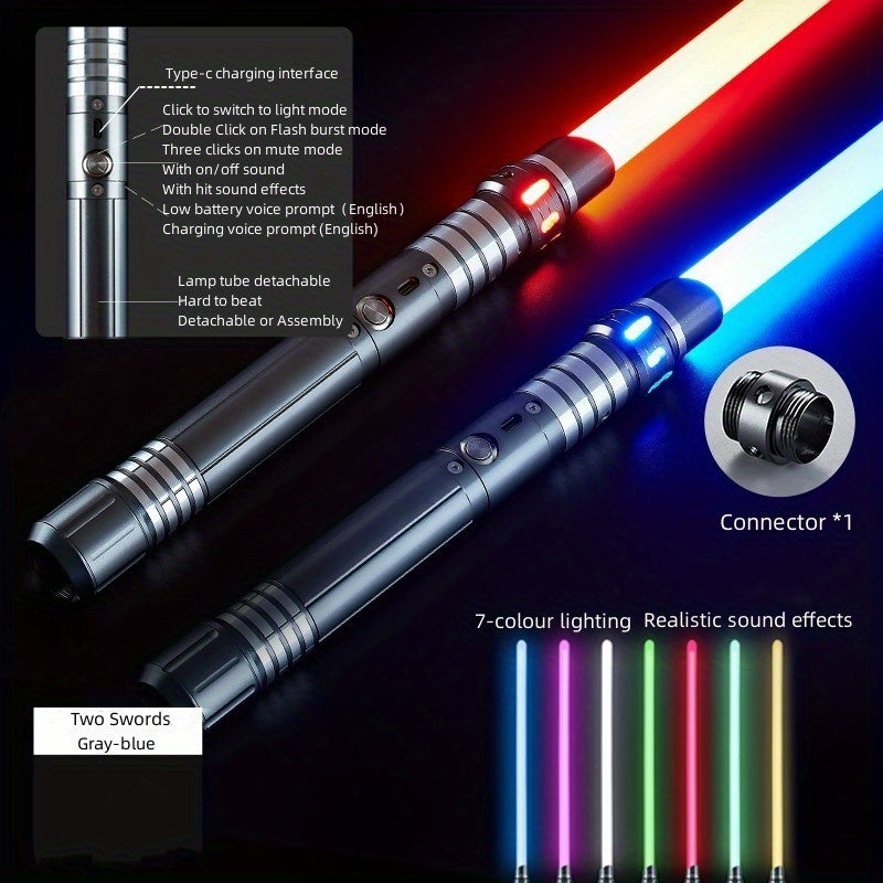 Rechargeable LED Light Sword with Metal Handle