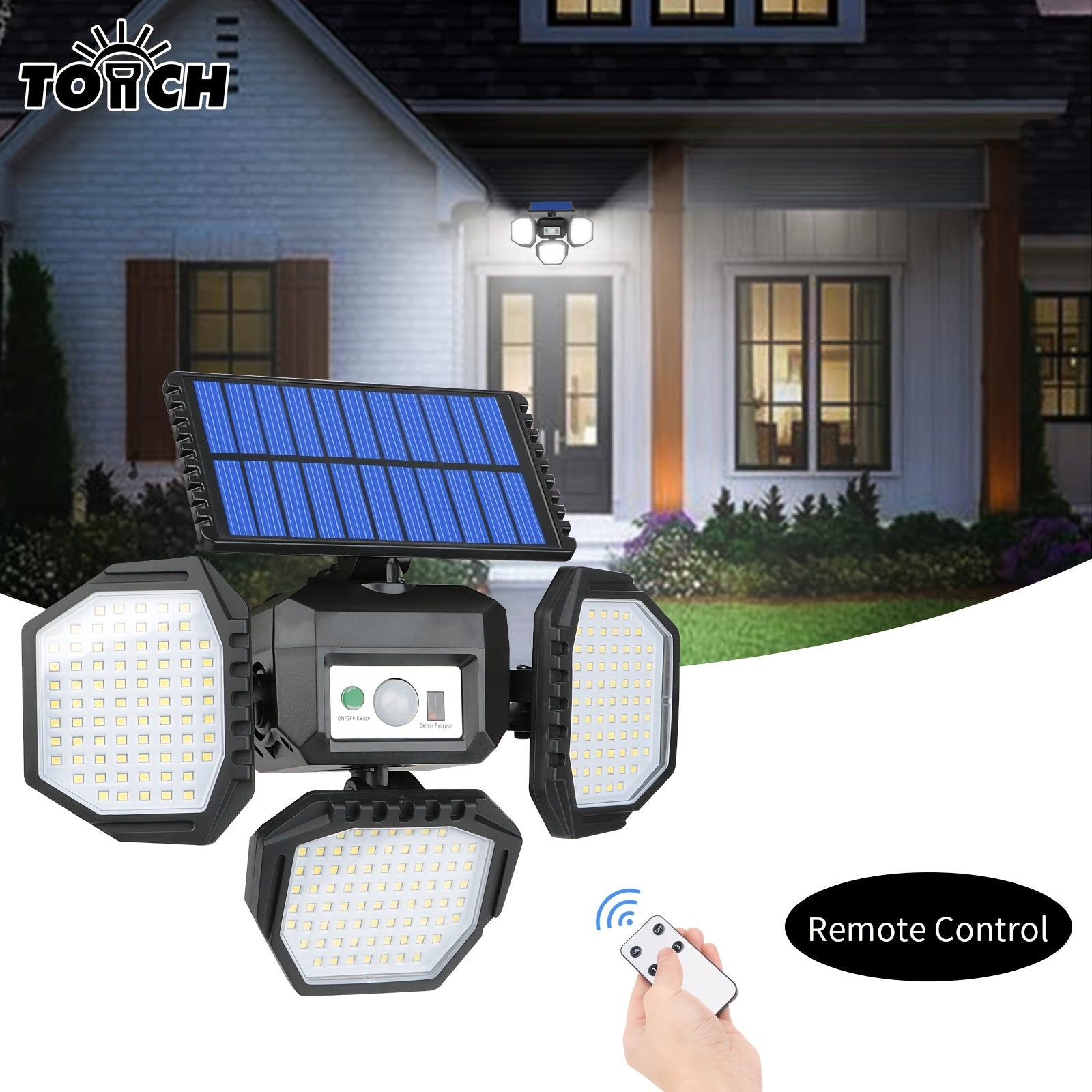 234 LED Solar Wall Light – Motion Sensor with Remote - Clickilix