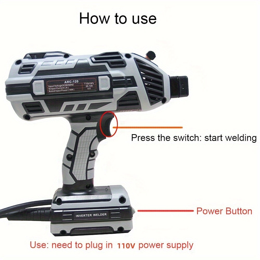 Handheld Arc Welder 110V with Smart Control