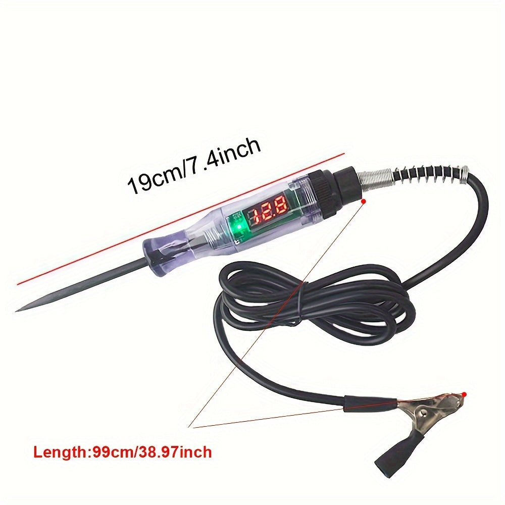 Car Circuit Tester Pen – DC Voltage Probe with LED Display - Clickilix