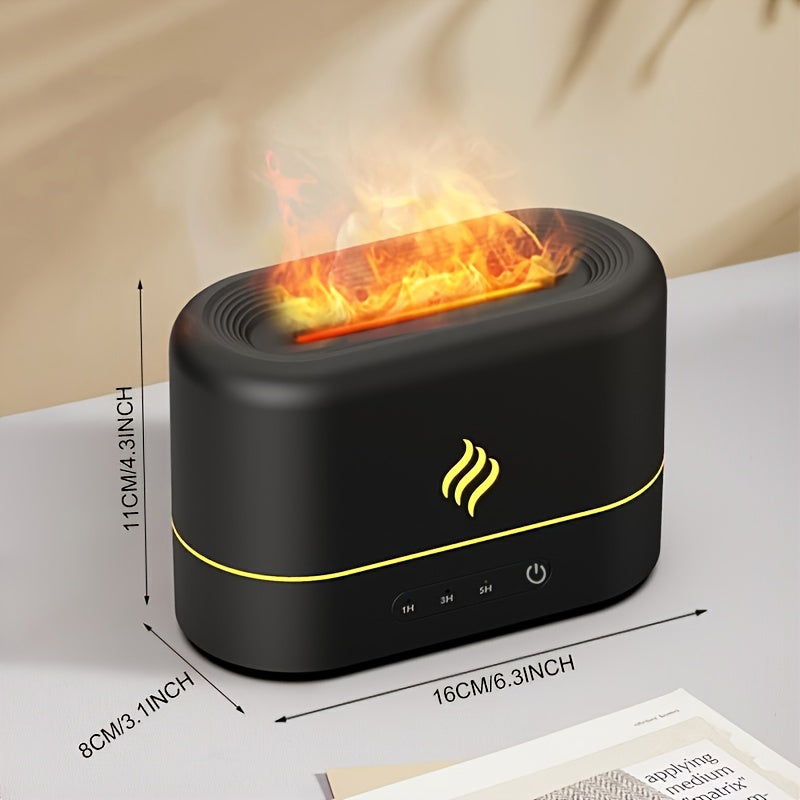 7-Color Flame Effect Ultrasonic Aromatherapy Humidifier - Clickilix