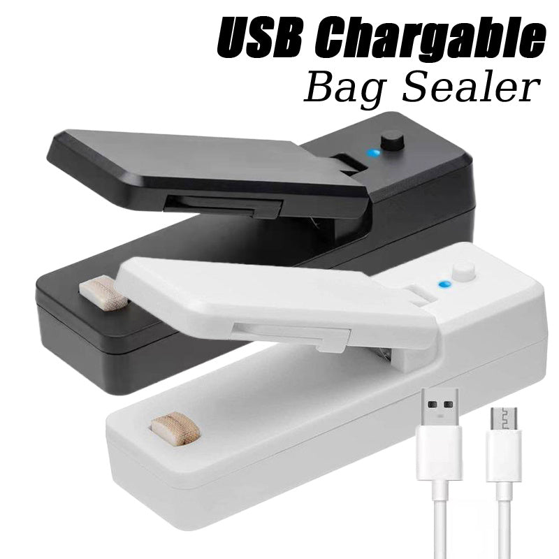 Mini USB Bag Sealer & Opener – 2 in 1 Tool - Clickilix