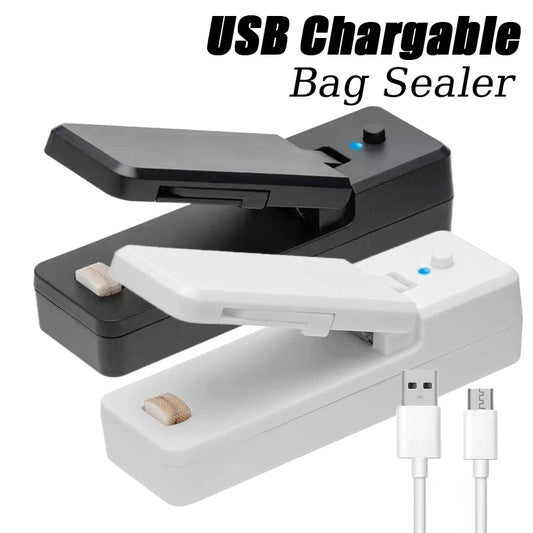 Mini USB Bag Sealer & Opener – 2 in 1 Tool - Clickilix