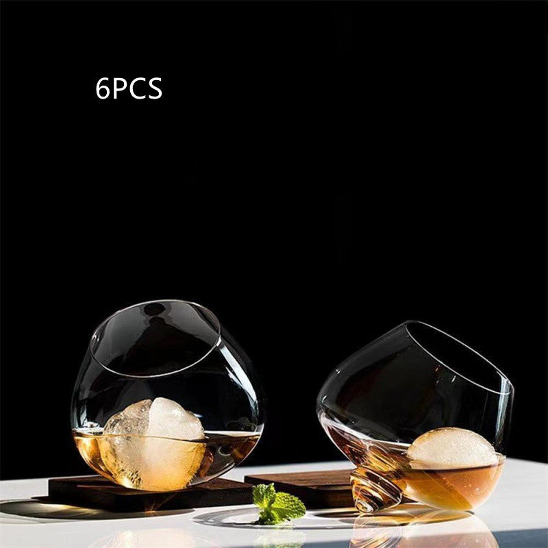 Rotating Whiskey Glass with Cigar Holder