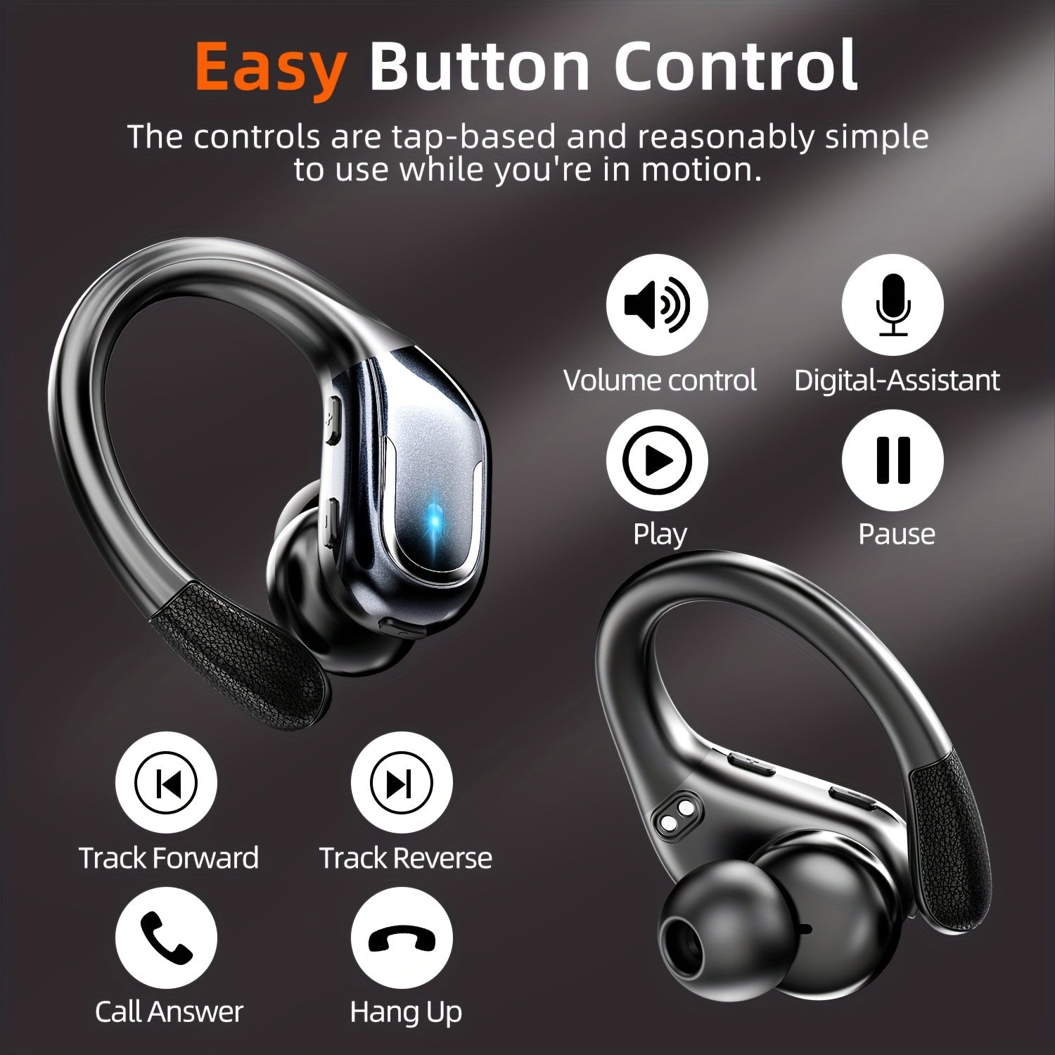 LIFEBEE Wireless Earbuds with Pure Bass & Earhooks - Clickilix