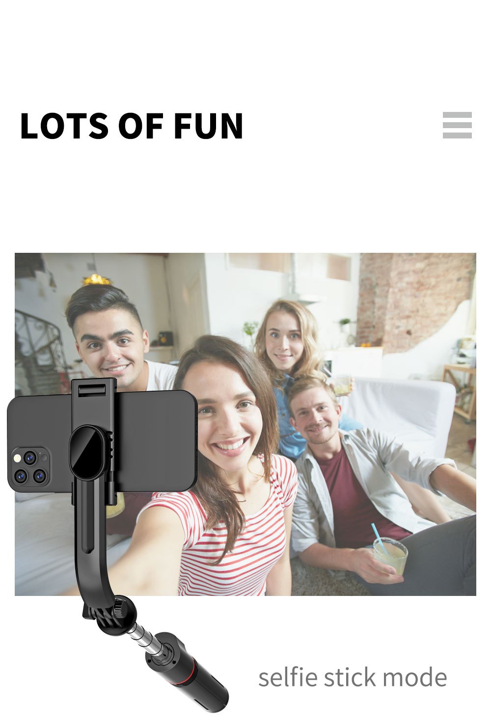 Selfie Stick Tripod with Wireless Remote