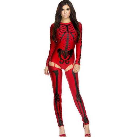Halloween Skull Zombie Cosplay Costume Uniform