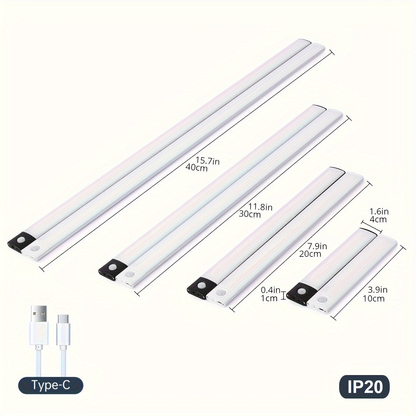 LED Motion Sensor Cabinet Light Rechargeable