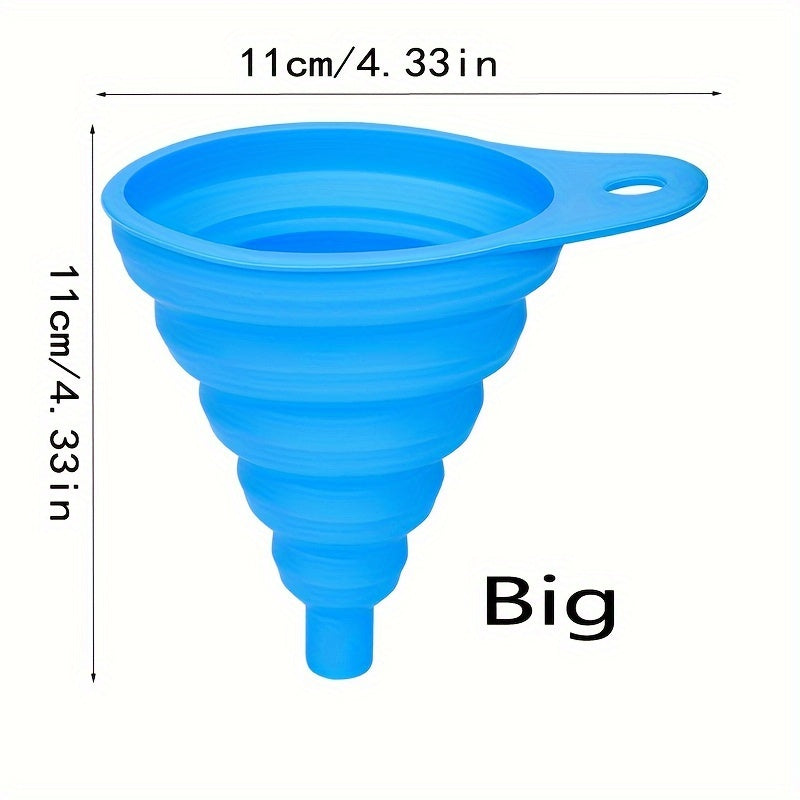 Flexible Long Neck Silicone Funnel