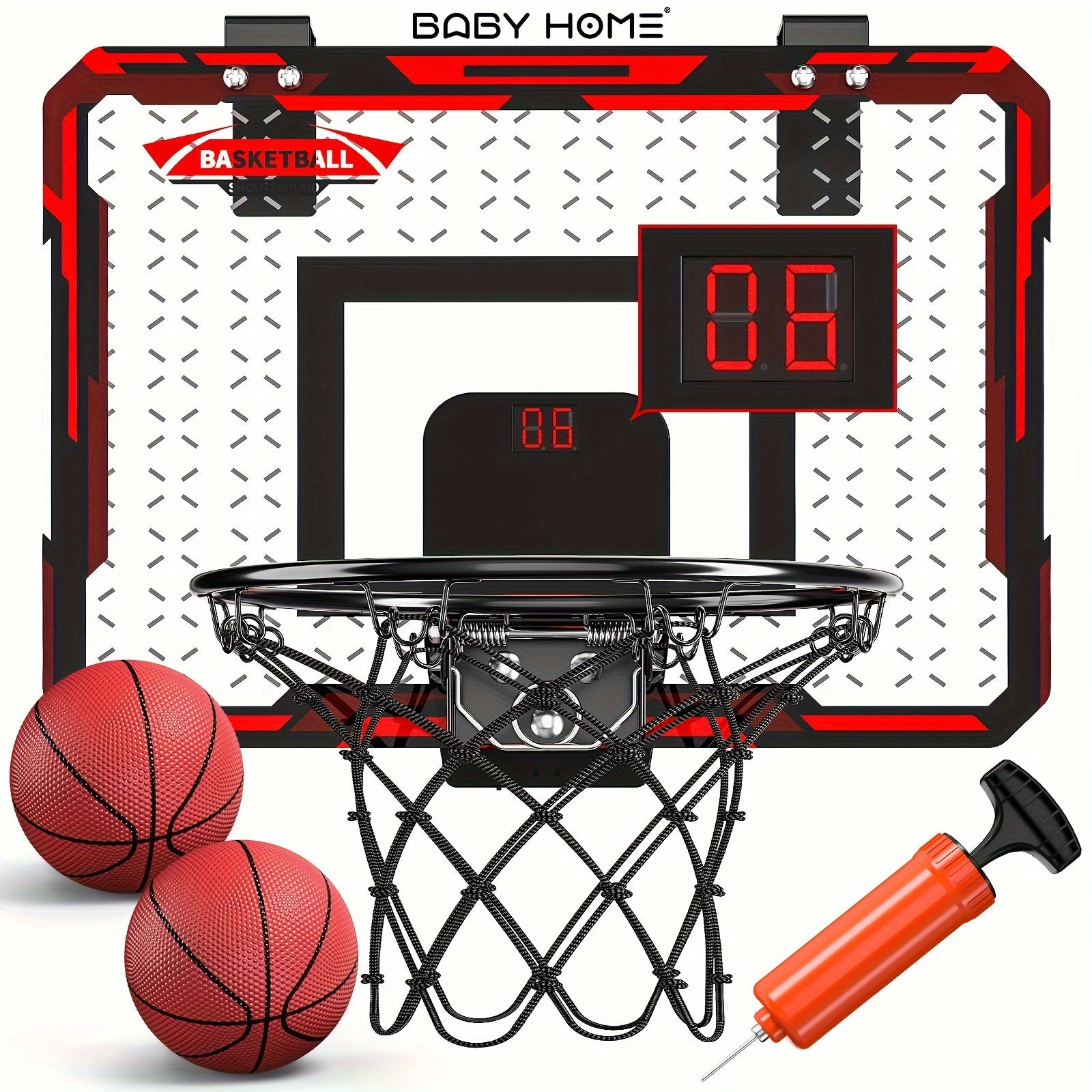 Indoor Mini Basketball Hoop Set for Kids – With 2 Balls - Clickilix