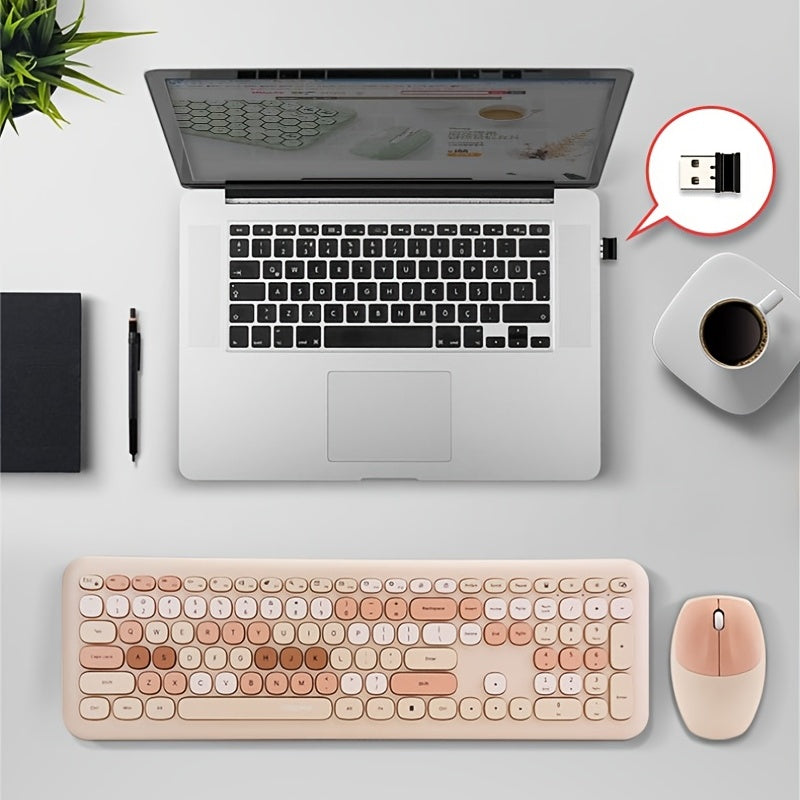 Silent USB Wireless Keyboard and Mouse Set - Clickilix
