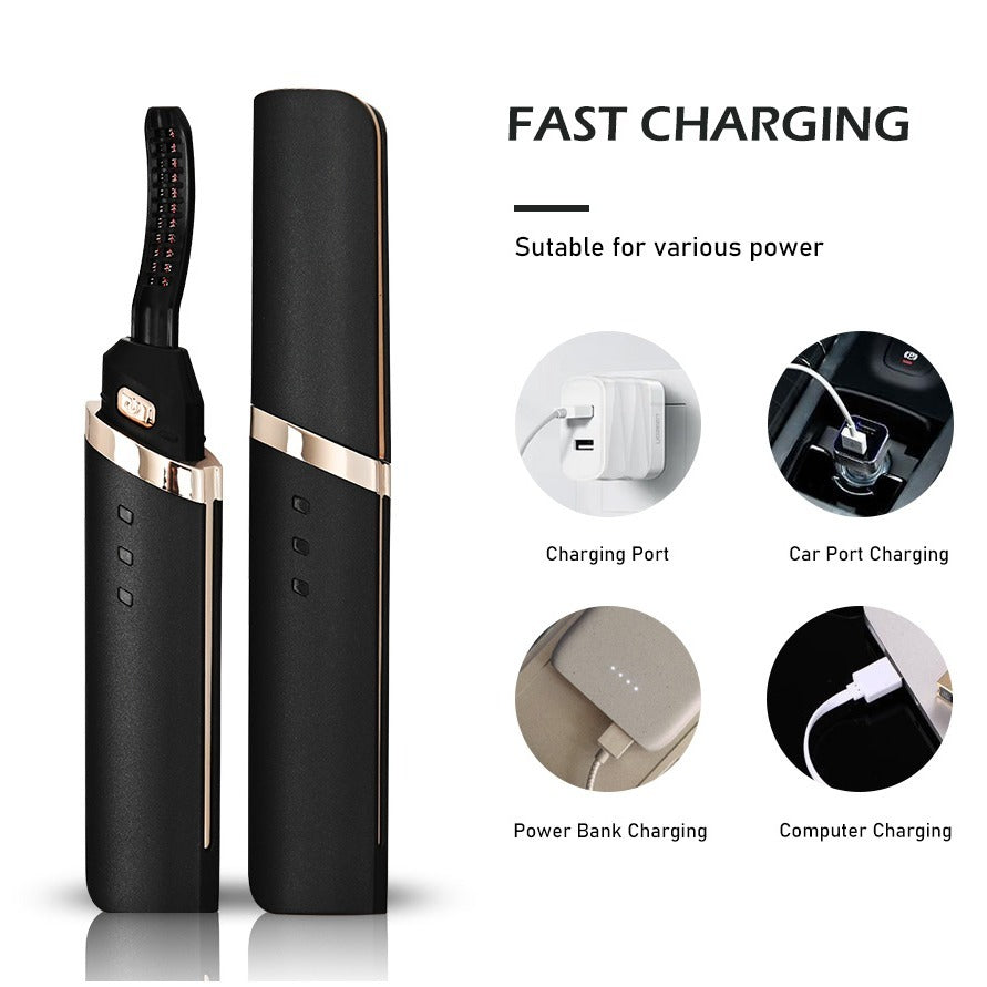 Heated Electric Eyelash Curler – Long-Lasting Lift - Clickilix