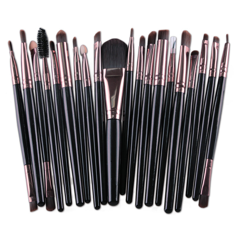20/23pcs Professional Makeup Brush Set – Black or Purple - Clickilix