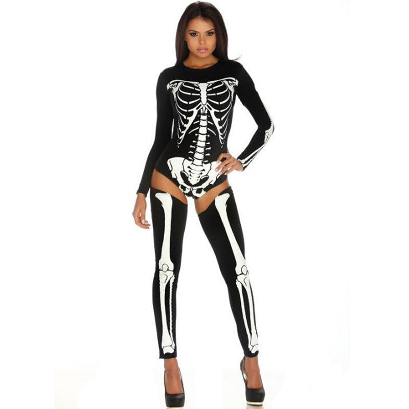 Halloween Skull Zombie Cosplay Costume Uniform