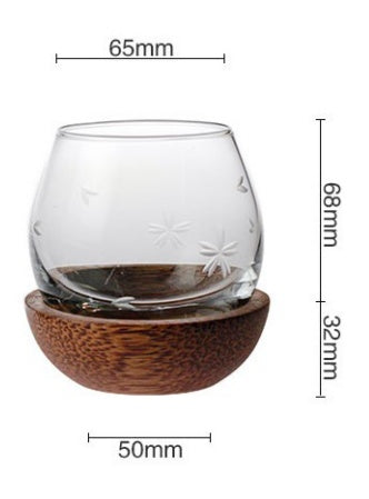 Whiskey Glass with Slow Shaker Mixing Tumbler