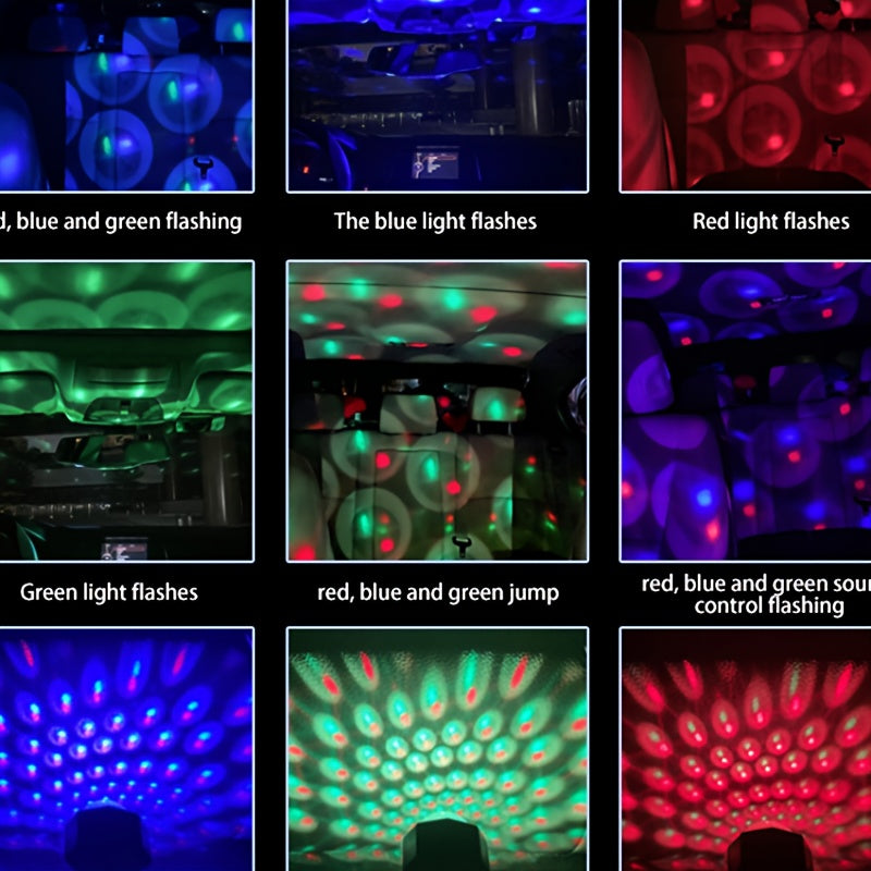 USB Music Control Car Starry Night Light