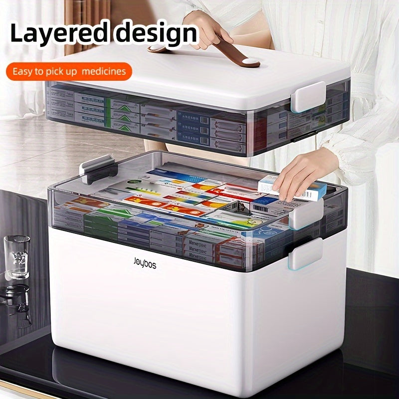 Extra-Large Family Medicine Storage Box with Window