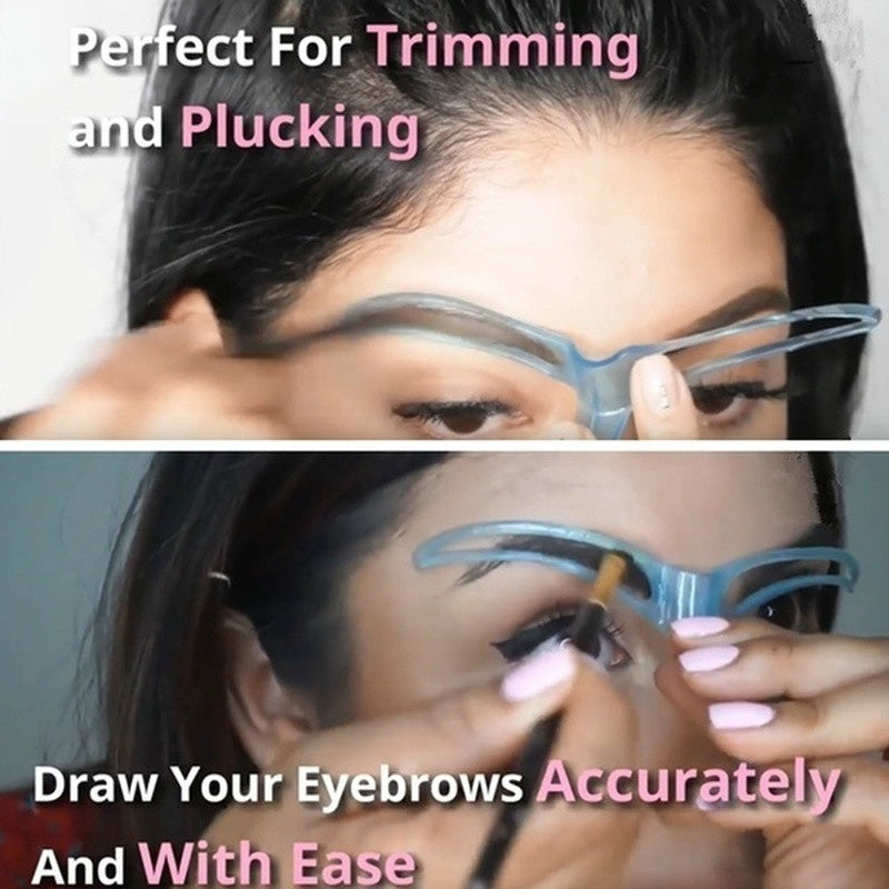 Eyebrow Shaping Kit with 8 Styles & Trimmer Tool - Clickilix