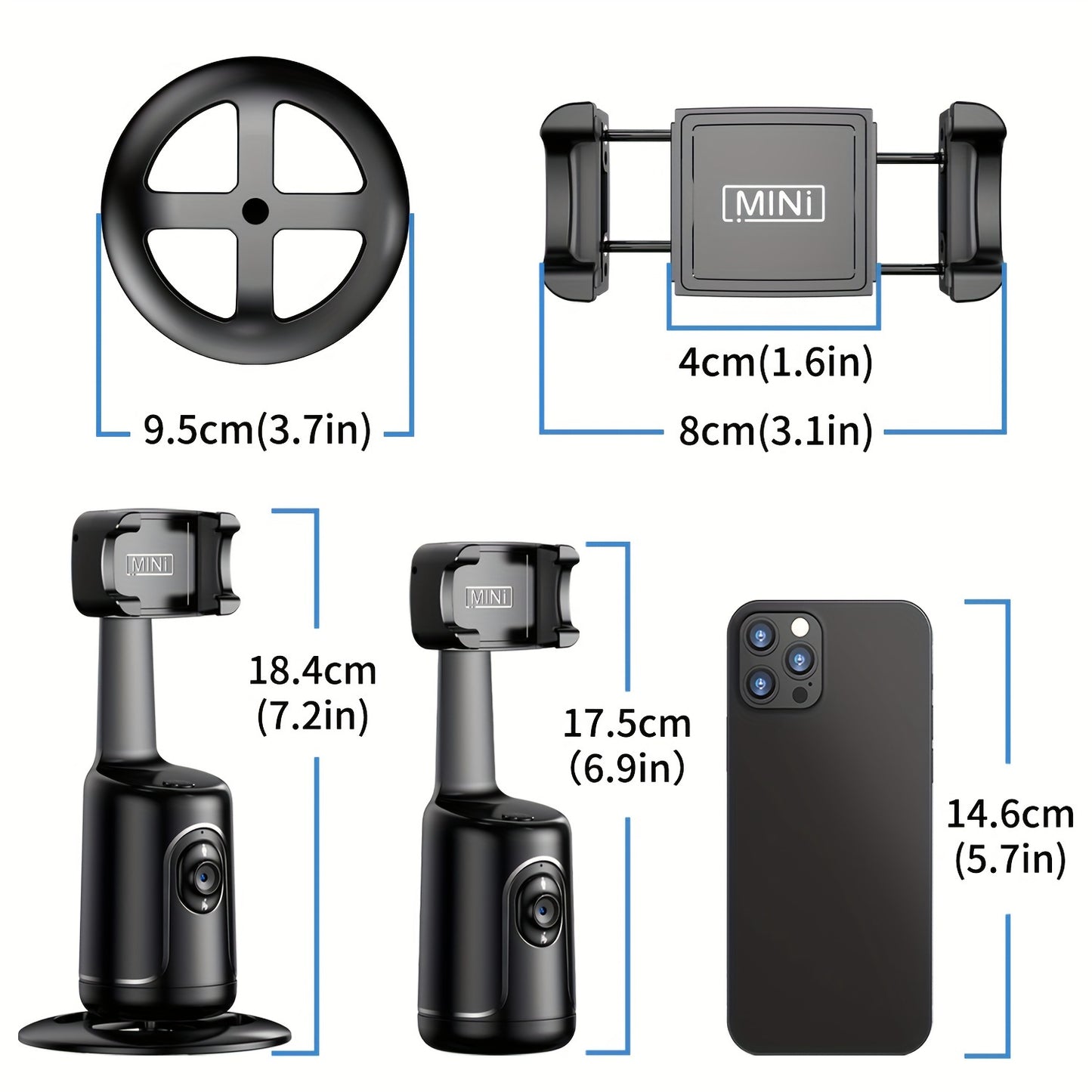 Auto Face Tracking Tripod for Vlogging & Streaming