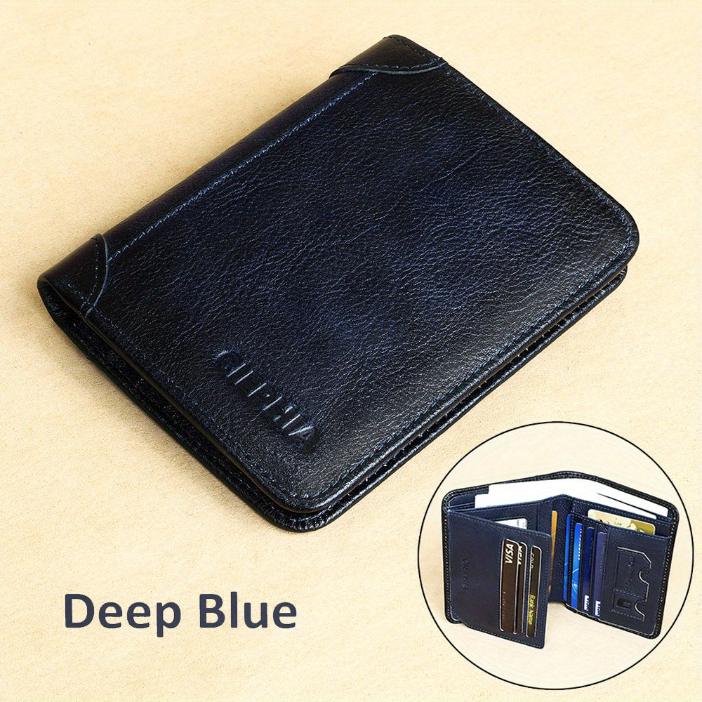 Vintage RFID Leather Wallet for Men
