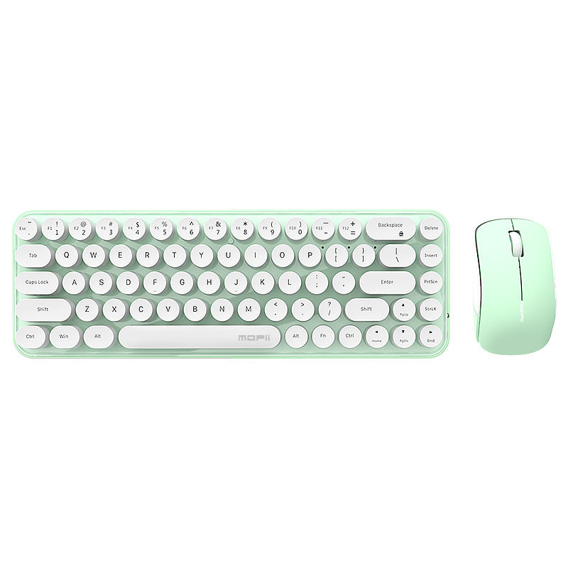 Mofii Chic Wireless Keyboard Mouse Set – Milk Tea - Clickilix