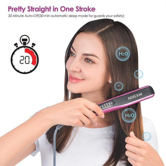 Ceramic Hair Straightening Brush Rapid Heat