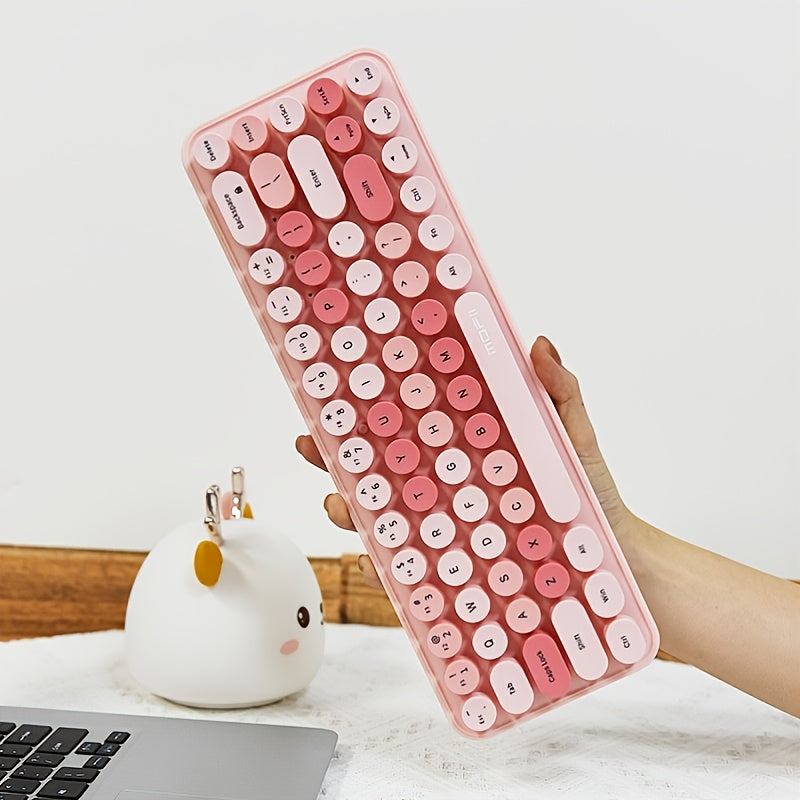 Mofii Chic Wireless Keyboard Mouse Set – Milk Tea - Clickilix
