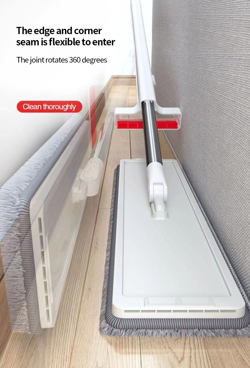 59" Hands-Free Flat Mop Set with Pads