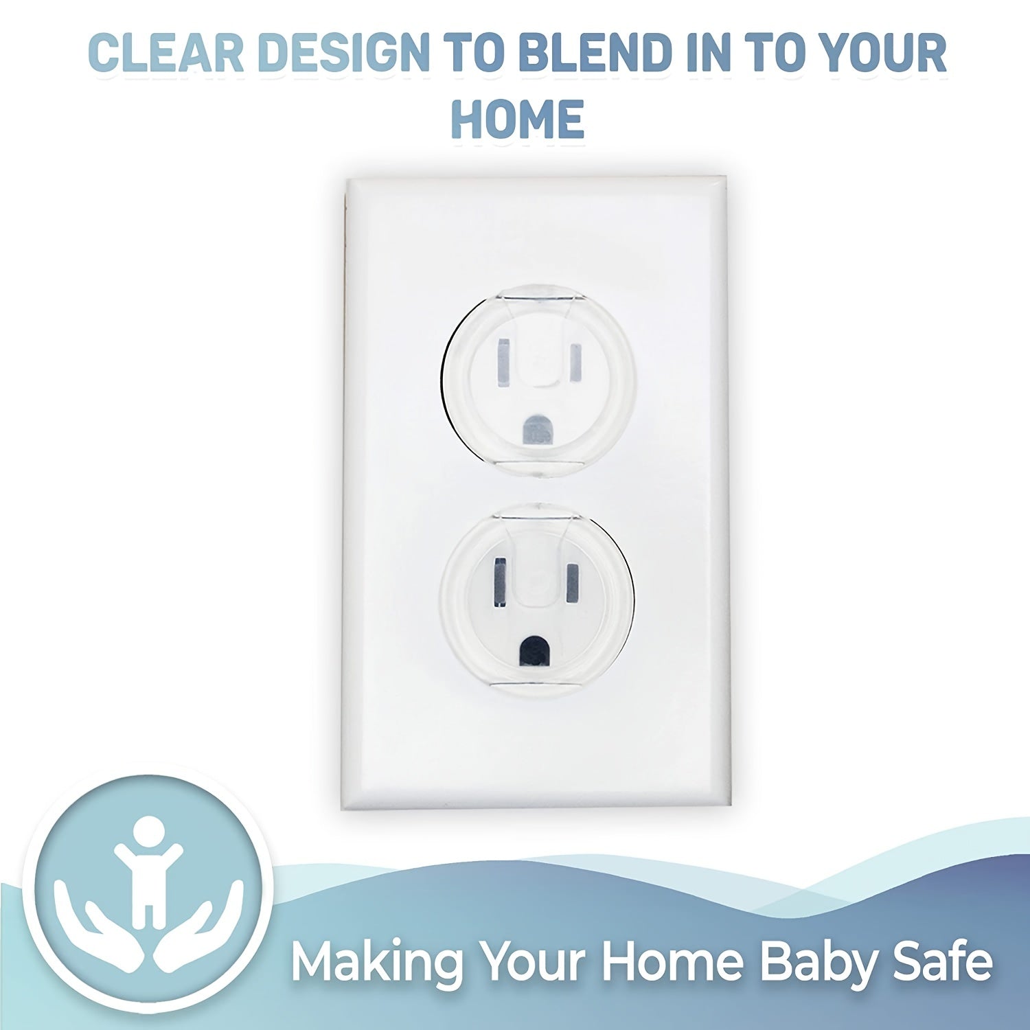 10pcs Baby-Proof Outlet Covers for Kids' Safety - Clickilix