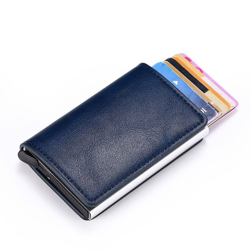 Men’s RFID Trifold Wallet – Carbon Fiber PU Leather