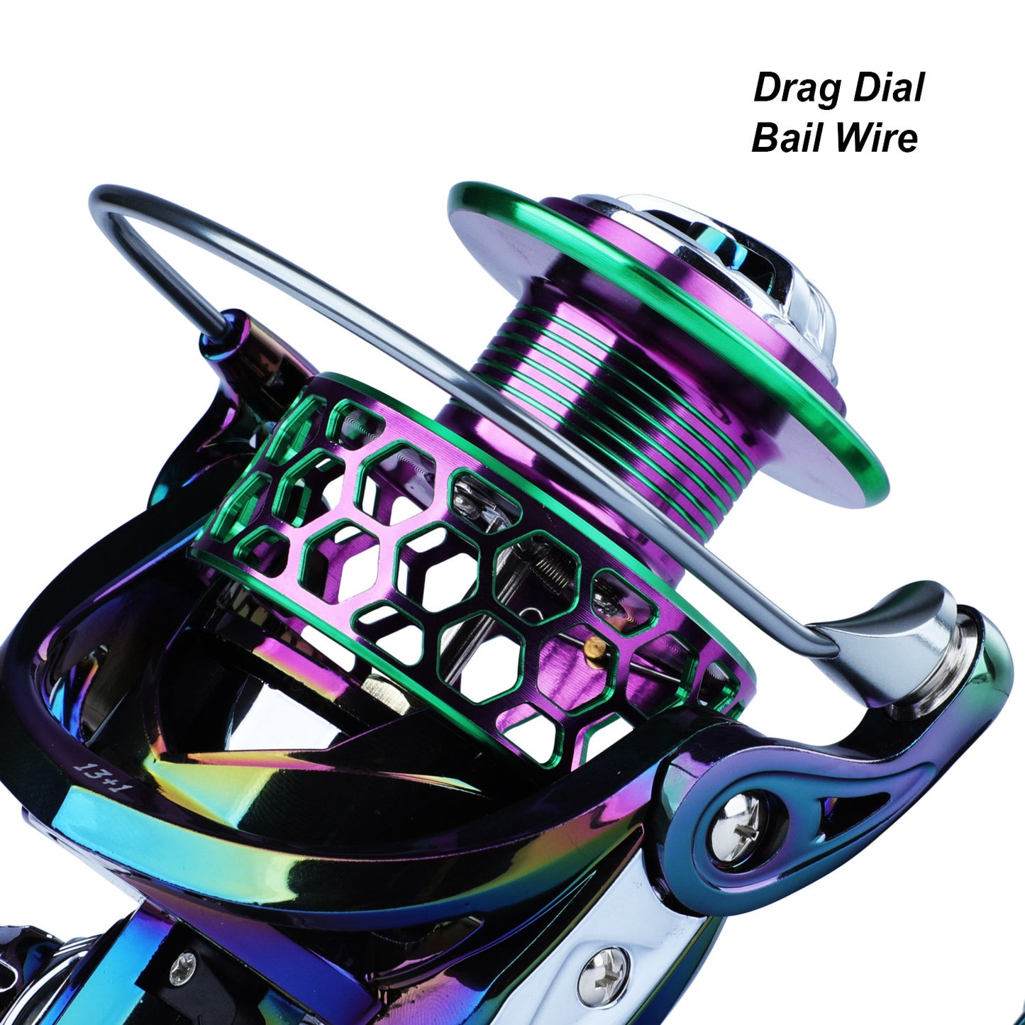 Sougayilang Ultra Smooth Spinning Fishing Reel, 13+1BB - Clickilix