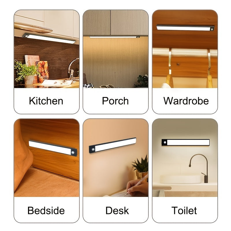 LED Motion Sensor Cabinet Light Rechargeable