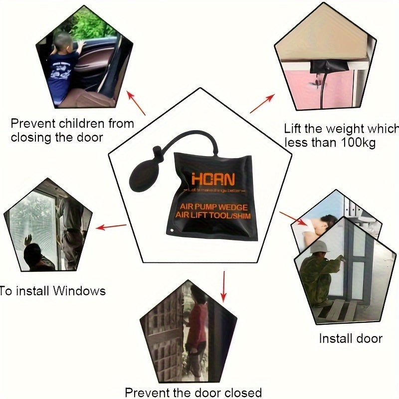 Inflatable Car Air Wedge Tool – Auto Door & Window Opener