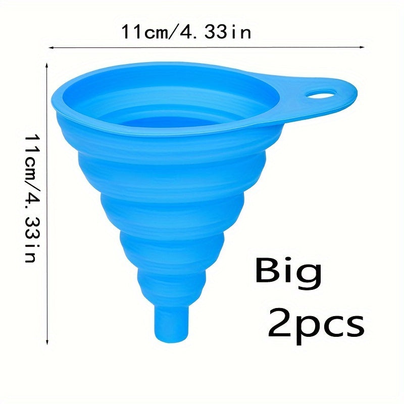 Flexible Long Neck Silicone Funnel