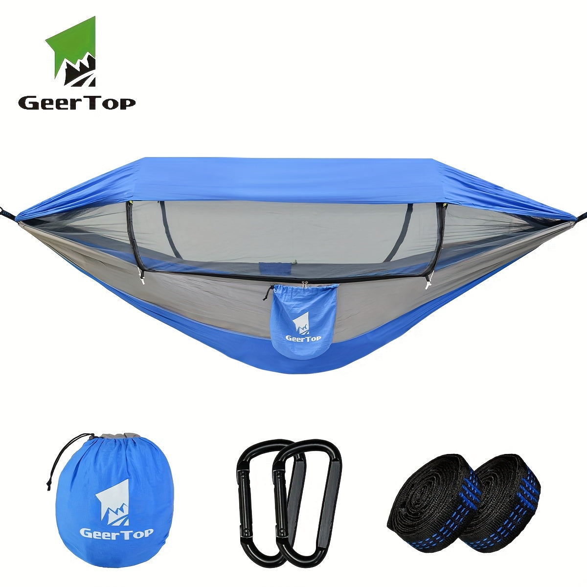 GeerTop 3-in-1 Camping Hammock with Mosquito Net