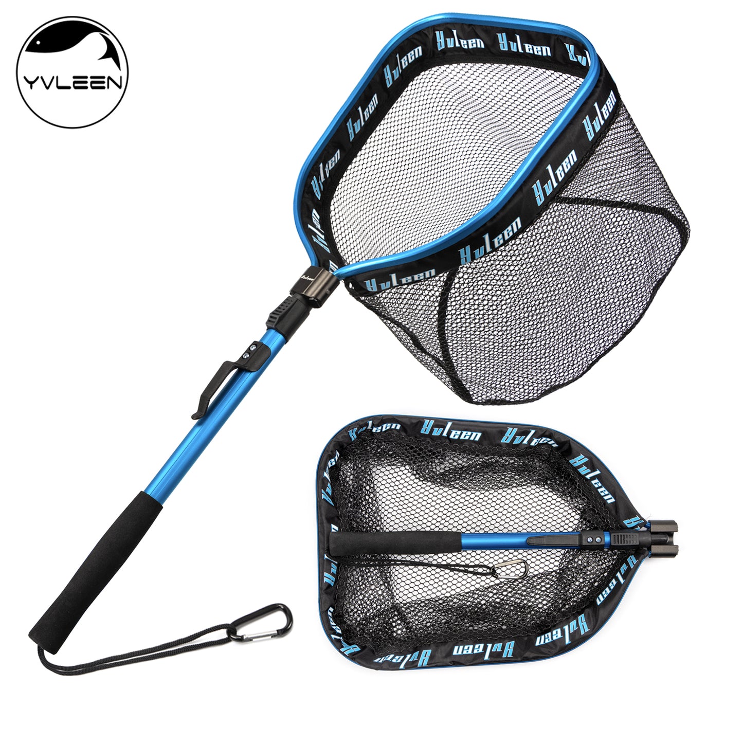 YVLEEN Floating Fishing Net with Aluminum Frame
