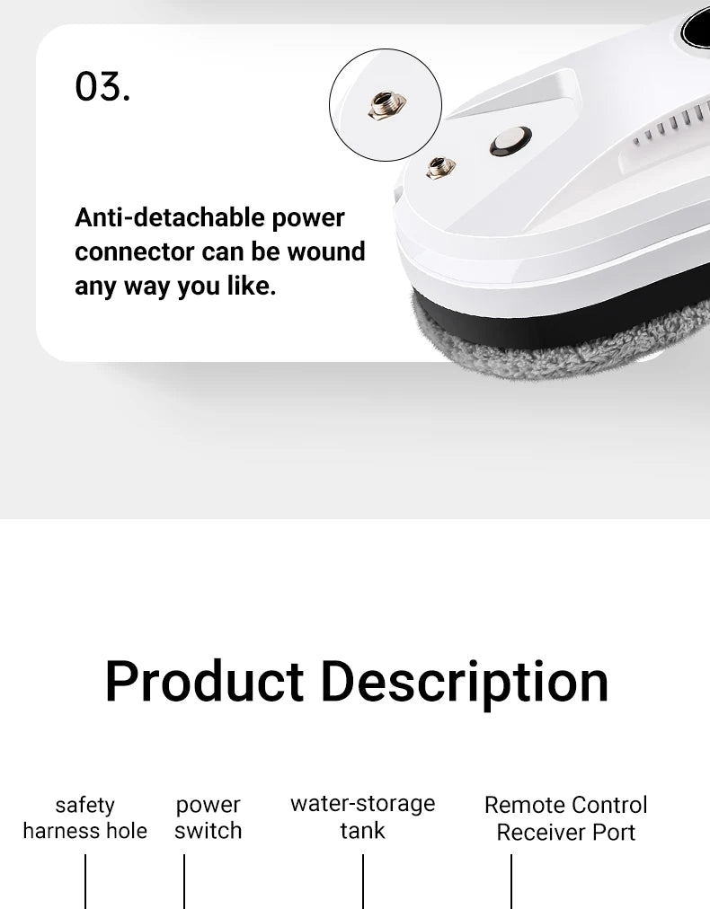 Smart Window Cleaning Robot with Auto Water Spray