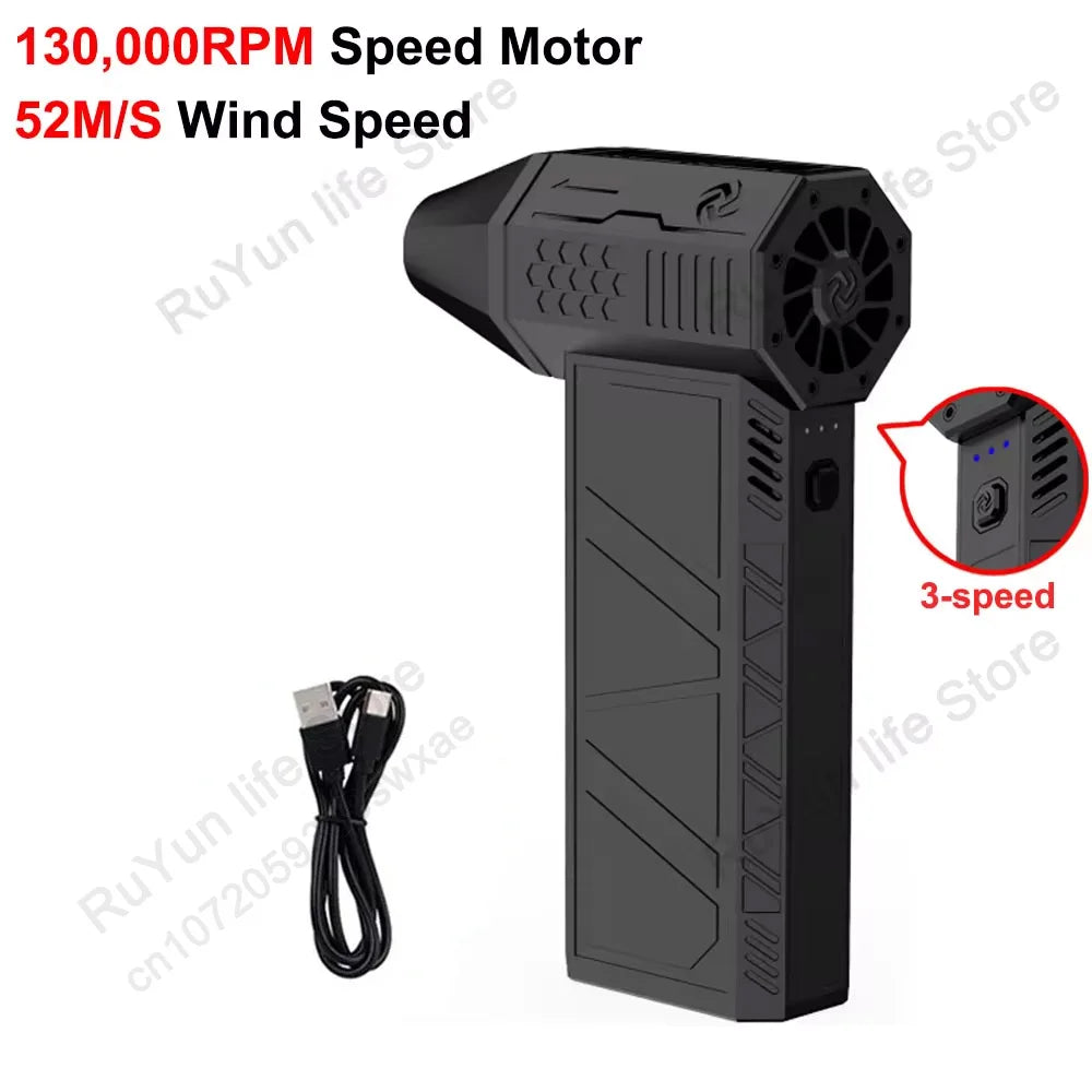 Blast away dust with this 140,000RPM turbo air blower!