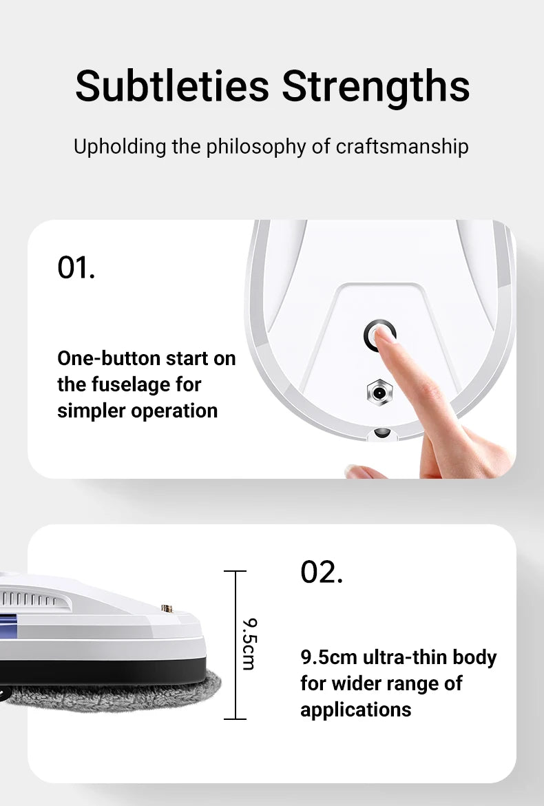 Smart Window Cleaning Robot with Auto Water Spray