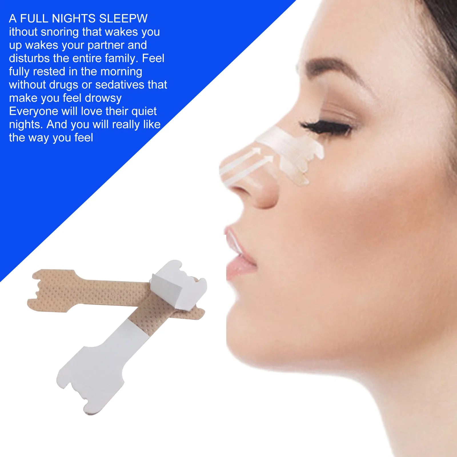 30Pcs/Box Breathe Nasal Strips Right Way Anti Snoring - Clickilix