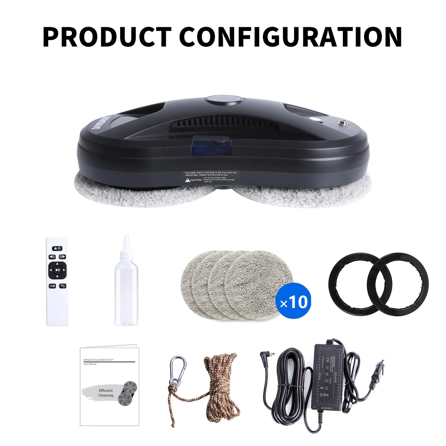 Smart Window Cleaning Robot with Auto Spray