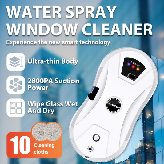 Smart Window Cleaning Robot with Auto Water Spray