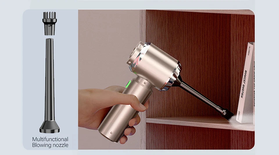 Mini Wireless Car Vacuum – 98500Pa Powerful Suction Cleaner