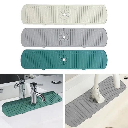 Silicone Tap Mat – Spill-Proof Drying Pad & Organizer