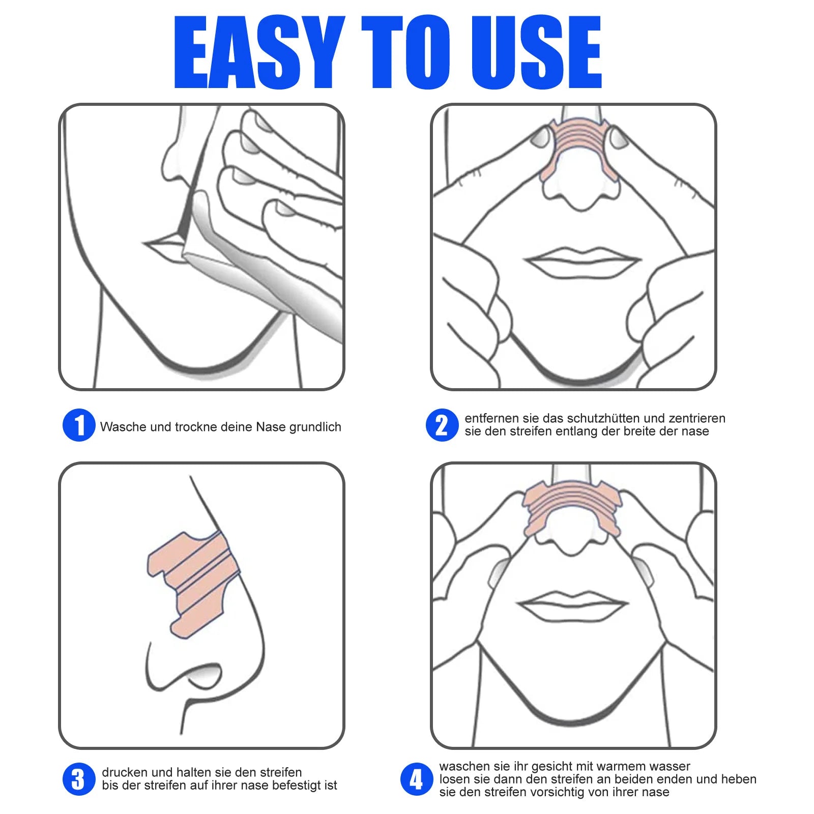 30Pcs/Box Breathe Nasal Strips Right Way Anti Snoring - Clickilix