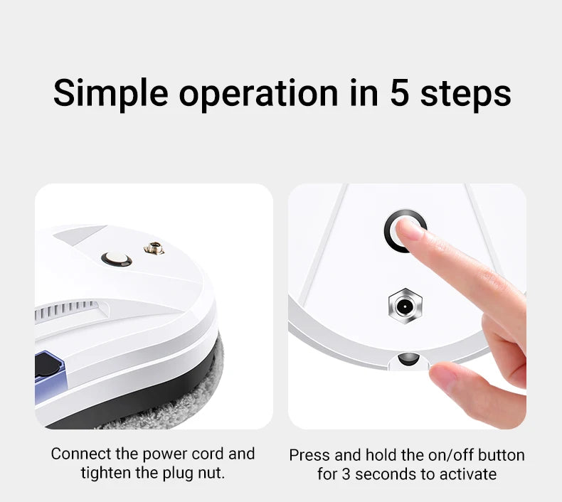 Smart Window Cleaning Robot with Auto Water Spray