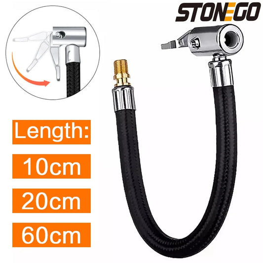STONEGO Tire Inflator Hose – Lock, Pump & Go!